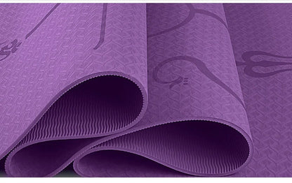 Precision-Aligned TPE Yoga Mat for Enhanced Posture