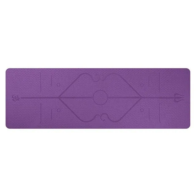 Precision-Aligned TPE Yoga Mat for Enhanced Posture