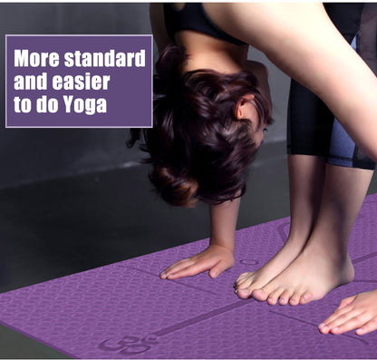 Find Your New Balance – Precision-Aligned Yoga Mat for a Stronger, Healthier You