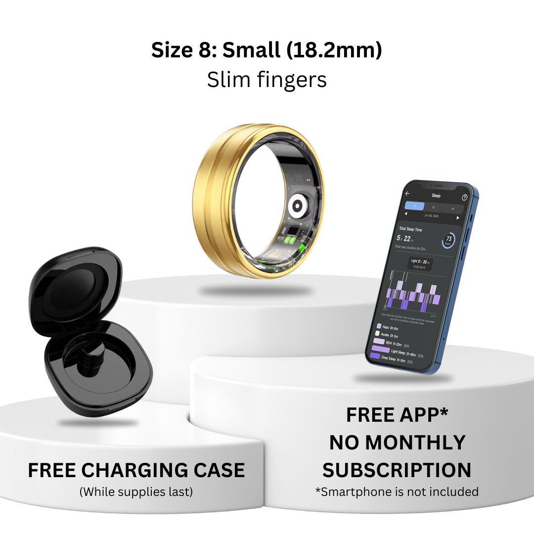 Sleep Ring – No More Daily Charge! Lasts Over 10 Days! No More Heavy Watches