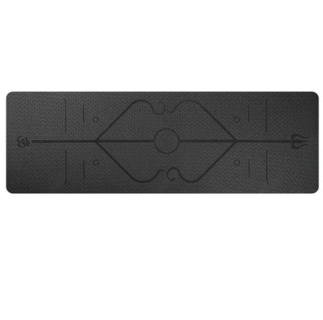 Precision-Aligned TPE Yoga Mat for Enhanced Posture