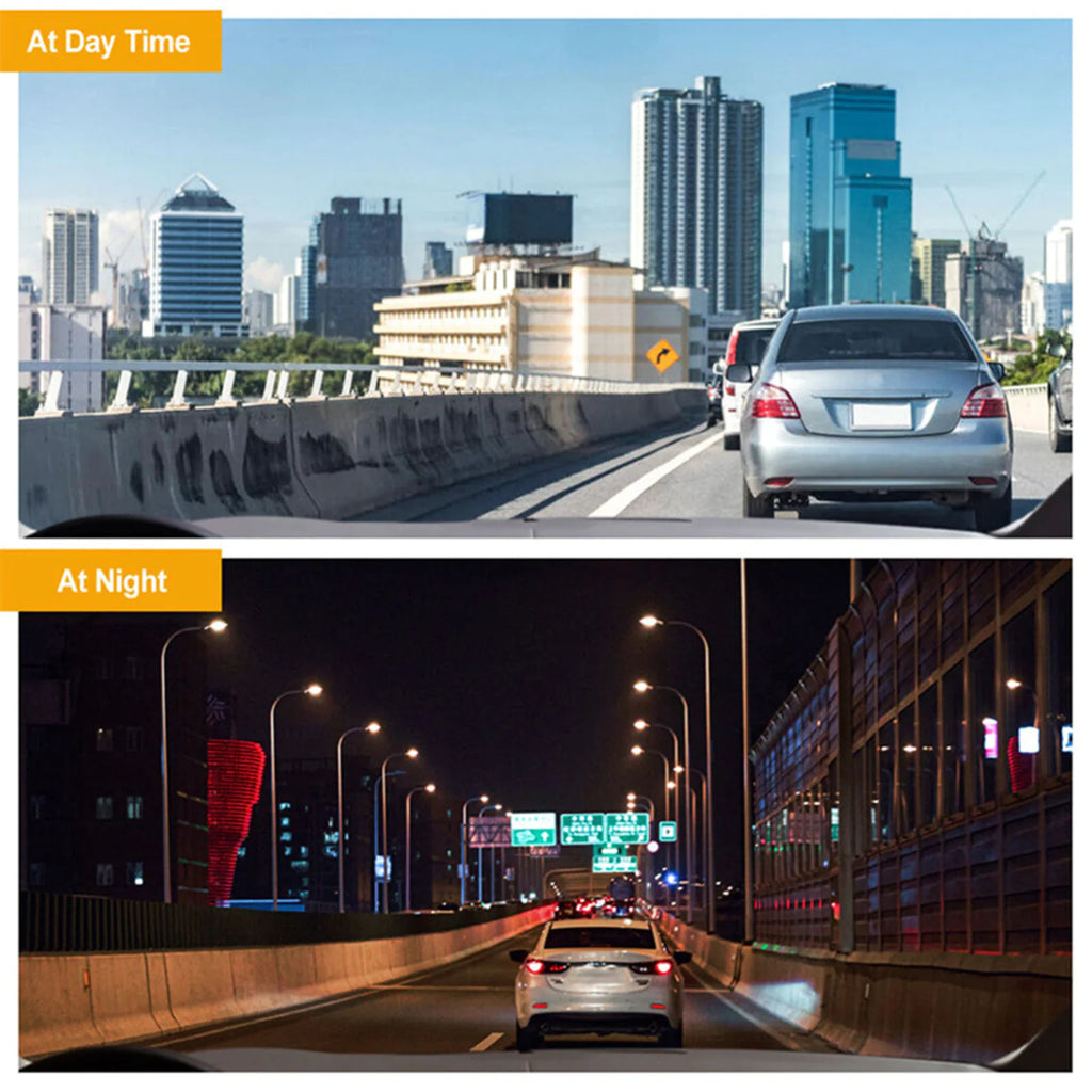 HD 1080P Triple-Lens Dash Cam - Front, Cabin, and Rear Coverage with Parking Sensor & Night Vision