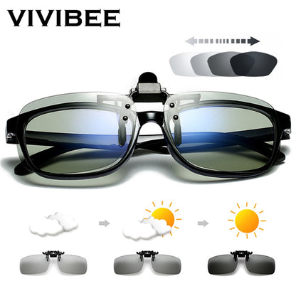 Polarized Flip-up Sun Glasses Lens for Day & Night Driving