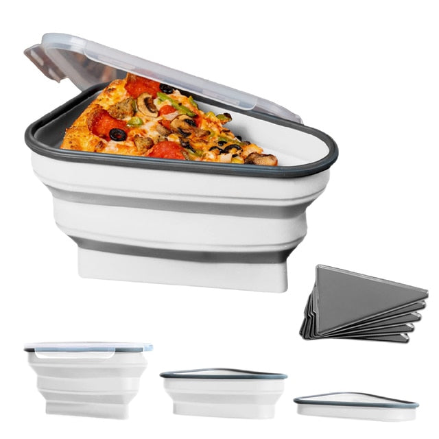 Pizza Pack The Perfect Reusable Pizza Storage Container with 5 Microwavable Serving Trays
