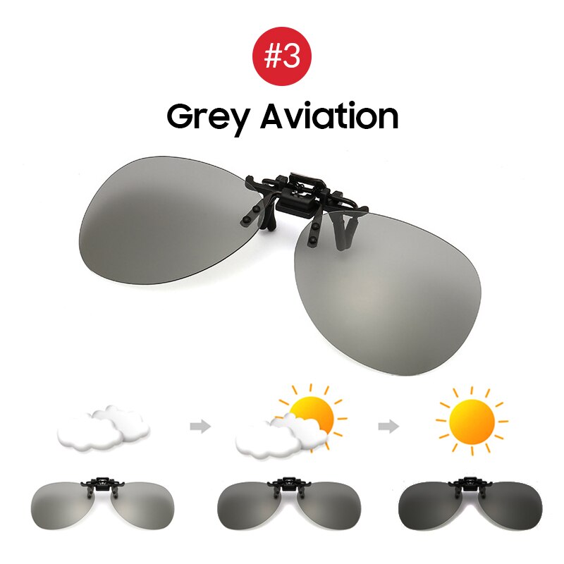 Polarized Flip-up Sun Glasses Lens for Day & Night Driving